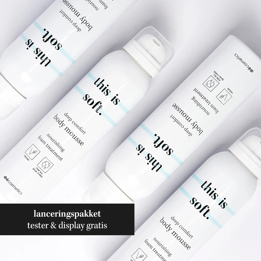 Lanceringspakket | Vernieuwde body mousse "this is soft."