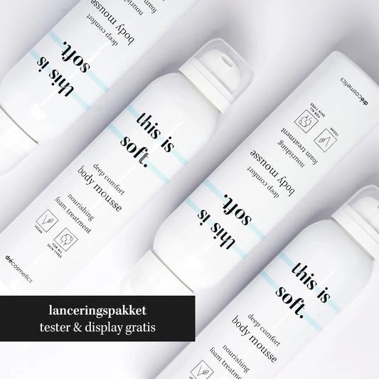 Lanceringspakket | Vernieuwde body mousse "this is soft."
