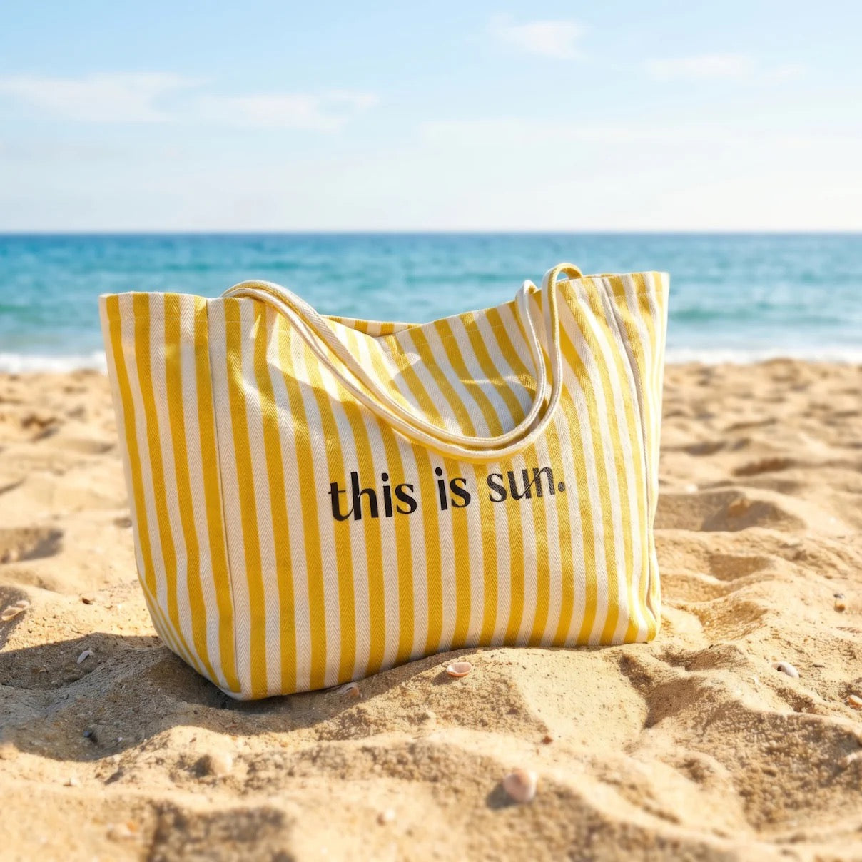 'this is sun.' | Strandtas