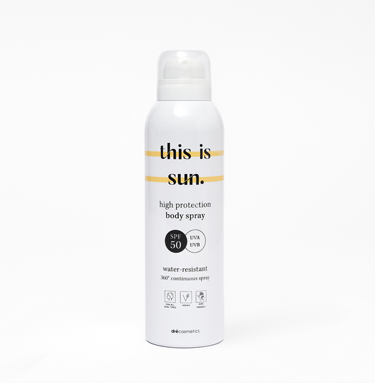 ‘this is sun.’ Body Spray SPF50 150ml